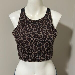 Varley Leopard Print Sports Bra